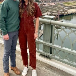 Free people cord jumpsuit